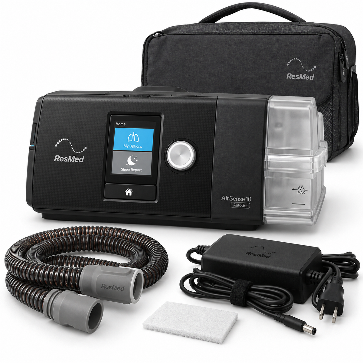 Kit CPAP ResMed AirSense 10 AutoSet com acessórios